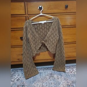Bette Paige vintage crochet cropped cardigan